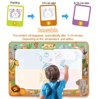100x80CM Magic Water Drawing Doodle Mat With Reusable Magic Pens Coloring Painting Board Montessori Educational Toys Kids Gifts 2