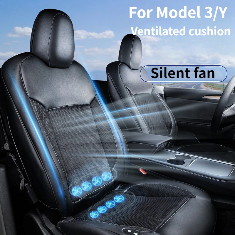 Tesla Model 3 Y Seat Cushion Cool Breathable Air Mesh Car Seat Cushion -  EVBASE-Premium EV&Tesla Accessories