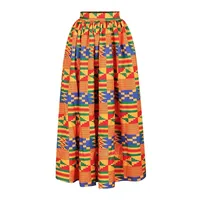 Jupe Maxi à Col Slash et Manches sulfpour Femme, Ensemble Deux Pièces, Mode Nationale Africaine, Sexy, Fente Haute, Vêtements Africains 6