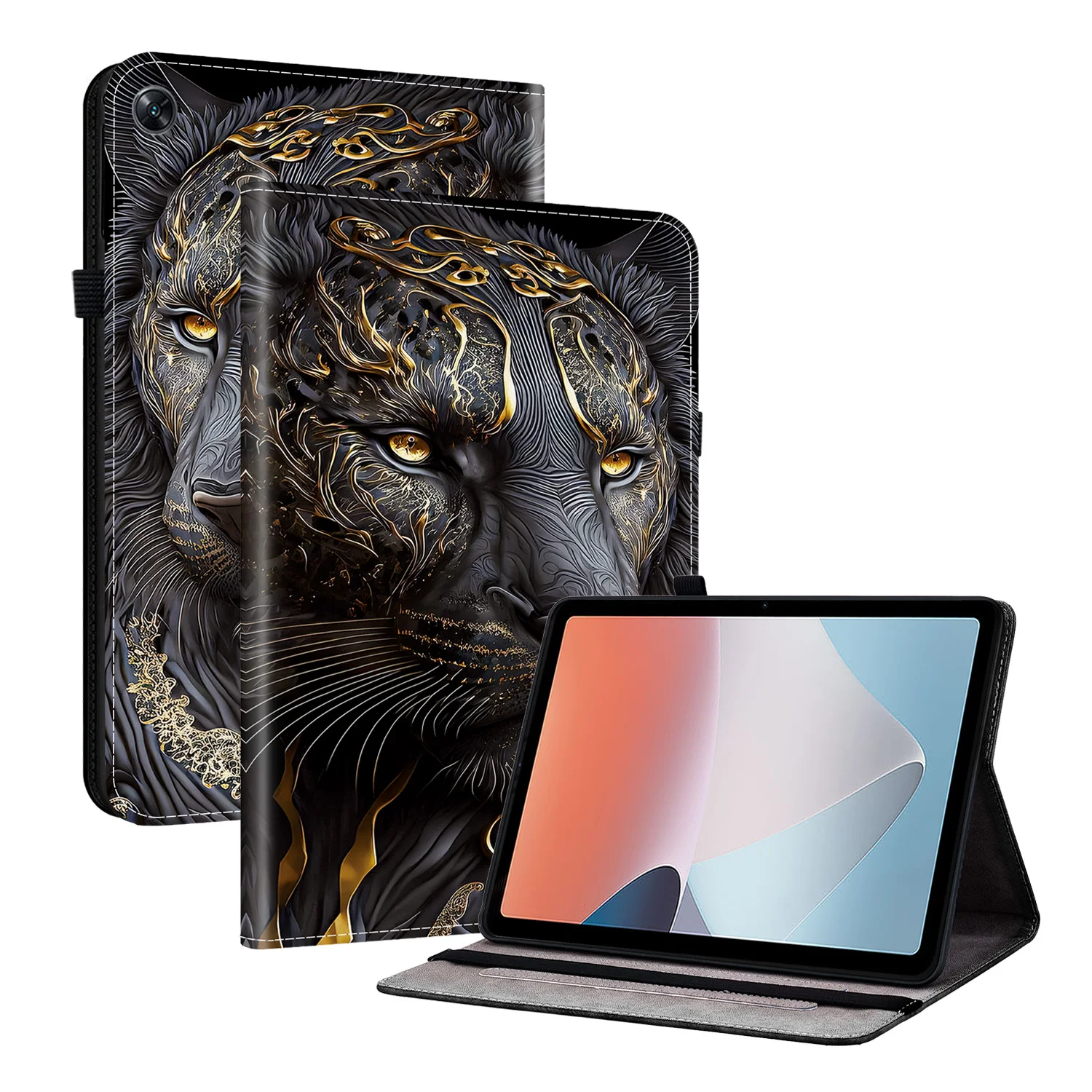 Premium PU Leather Tablet Cover with Adjustable Stand | Universal Design for Multiple Tablet Sizes
