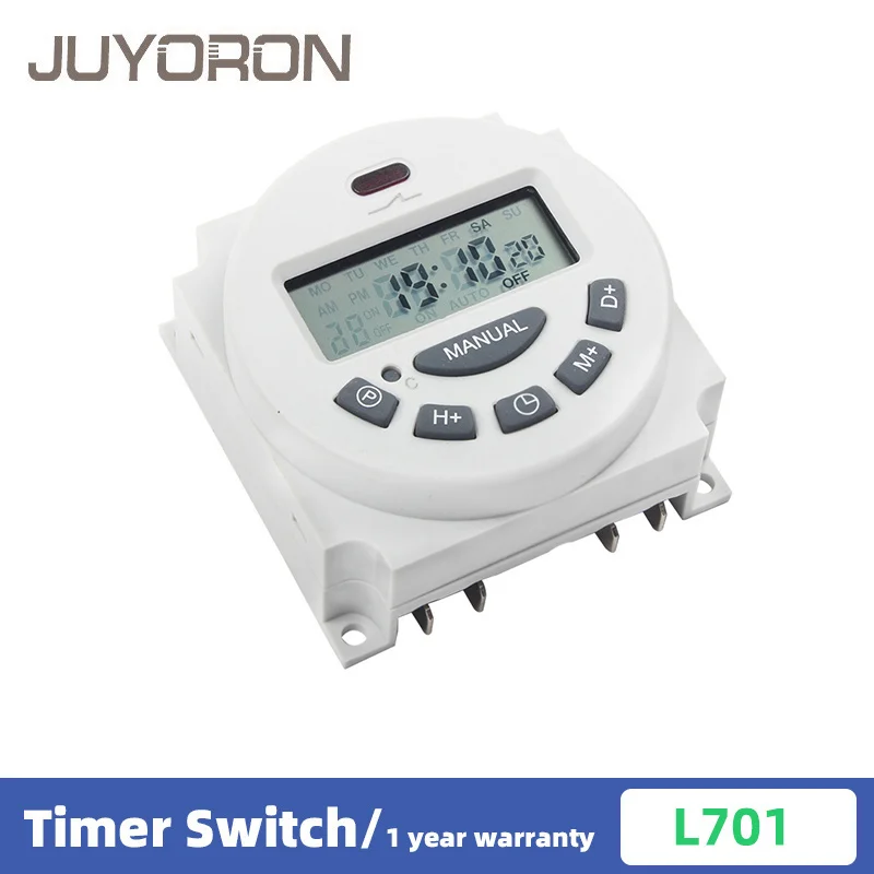 New type L701 AC 220V250V 12V 110V 24V 16A Digital Timer controller 7