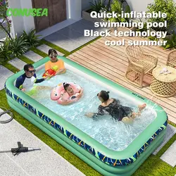 Swimming Pool 3/2.6/2M Inflatable Baby Framed Pools Large Pools for Family Children's Summer Kids Water amusement toys baby kids