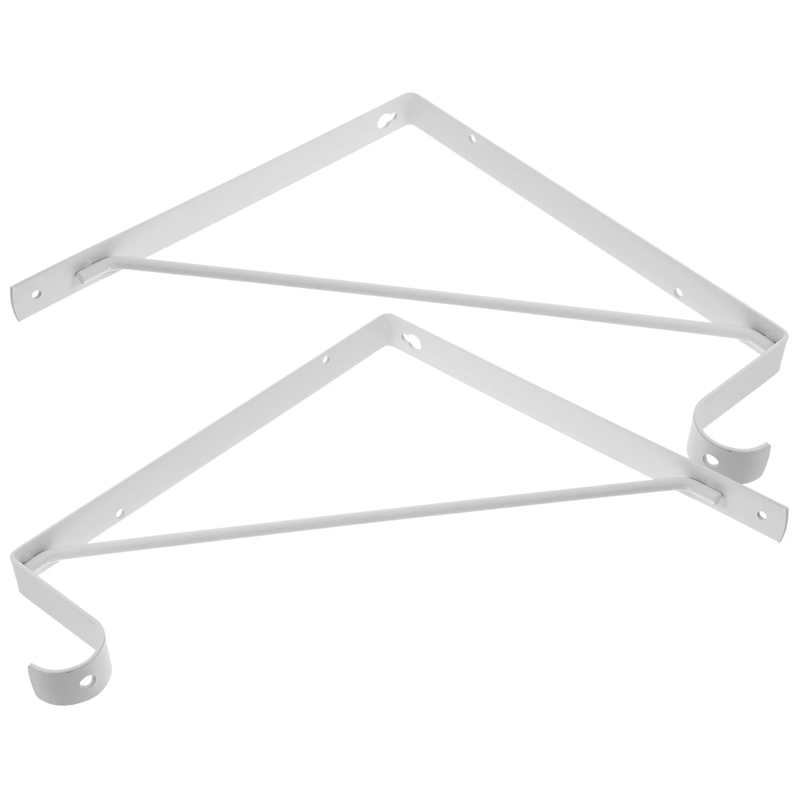 

2pcs Household Heavy Duty Shelf Bracket Load Bearing Frame Wall-mounted Shelf Metal Bracket