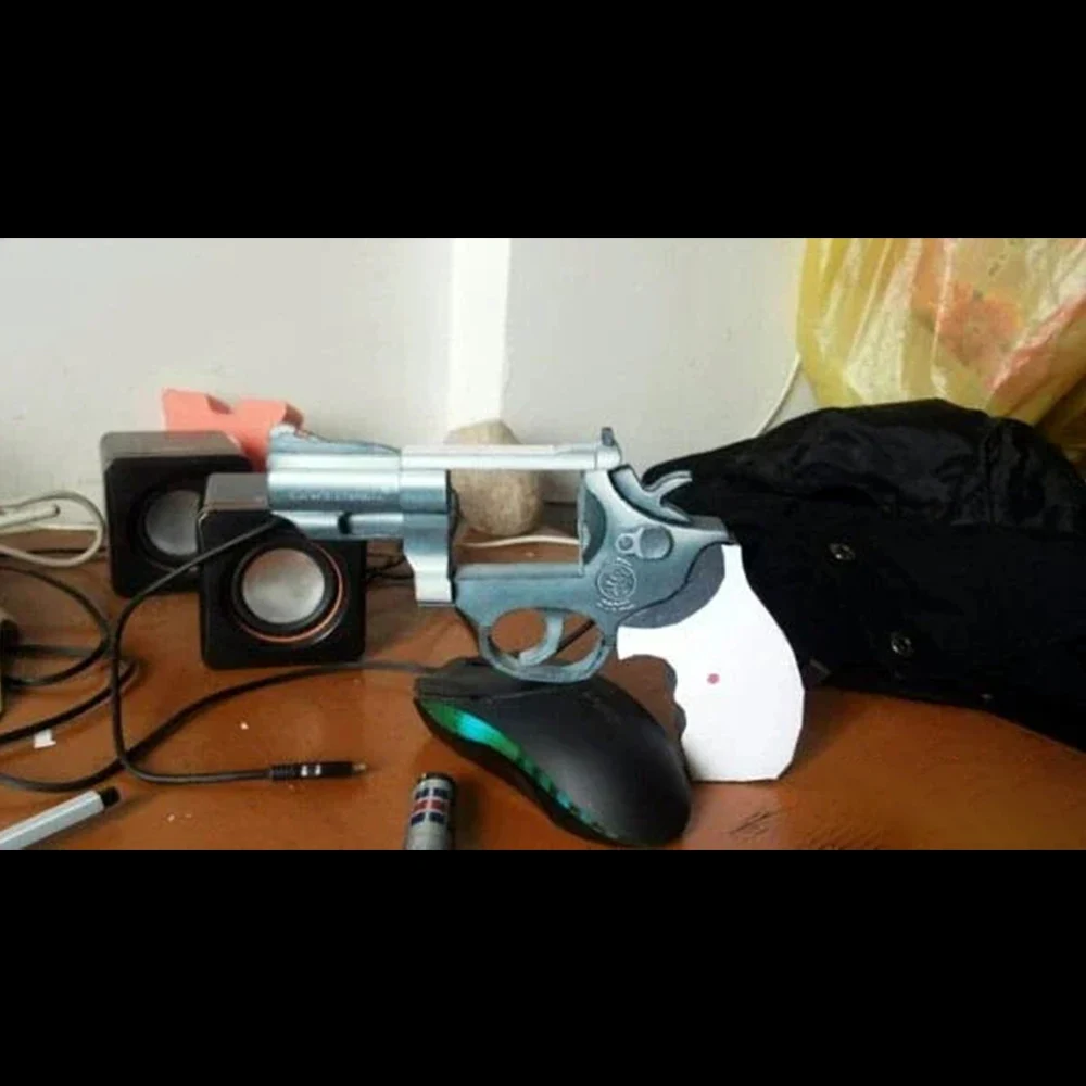 3D Paper Model Revolver Toy DIY Building Model for Adults 1:1 M66