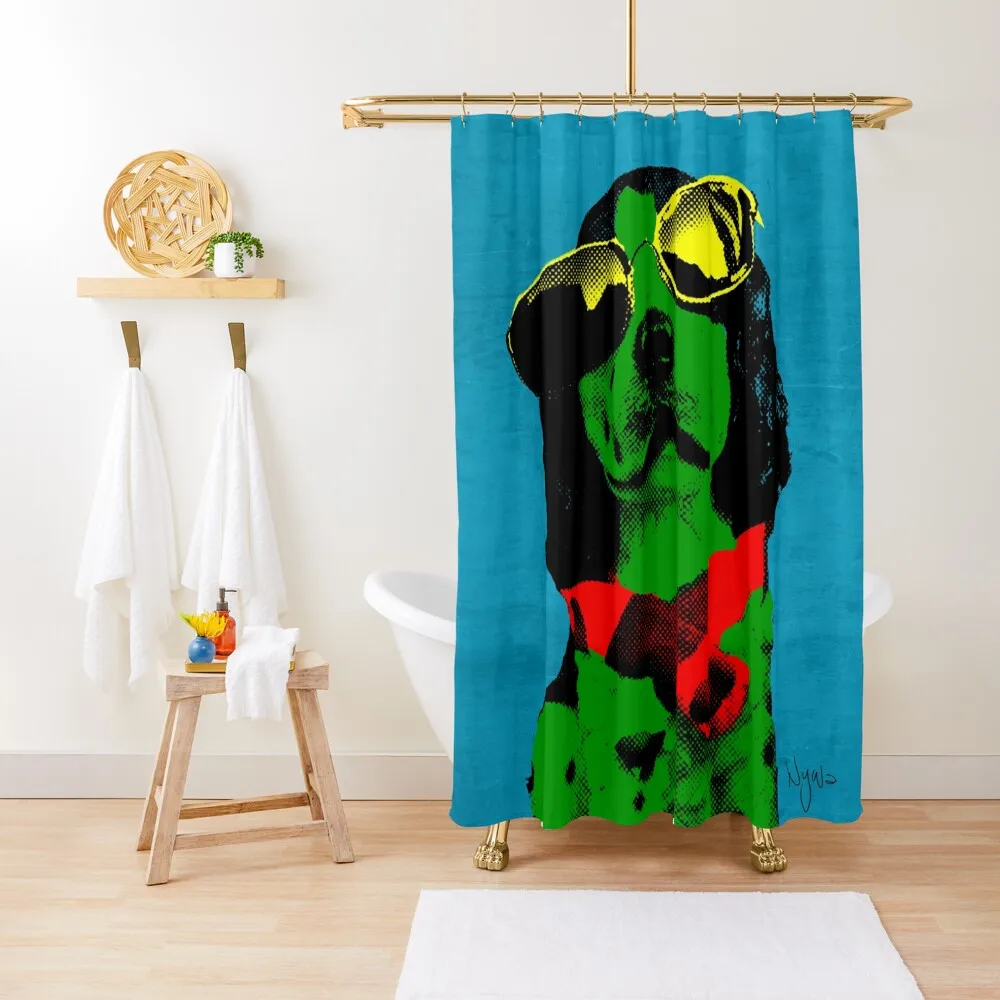 

FUNNY DOG! Green Blue Shower Curtain Bathroom For Shower Bathroom Shower Set Modern Bathroom Accessories Set Curtain