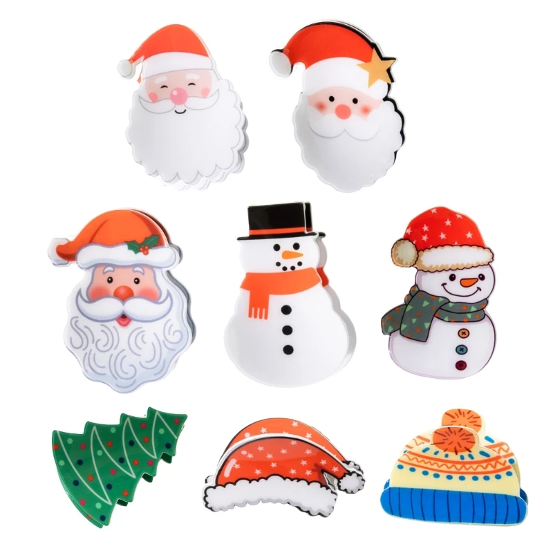 

Christmas Hair Claw for Woman Girls Ponytail Hair Clip for Wash Face