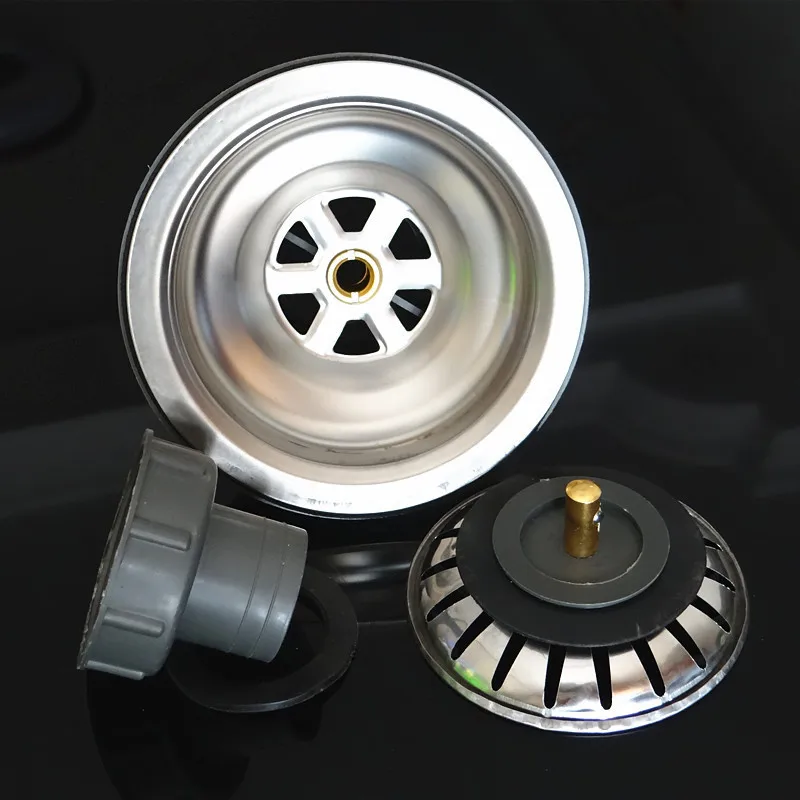Kitchen Sink Drain Assembly Strainer Stopper Filter