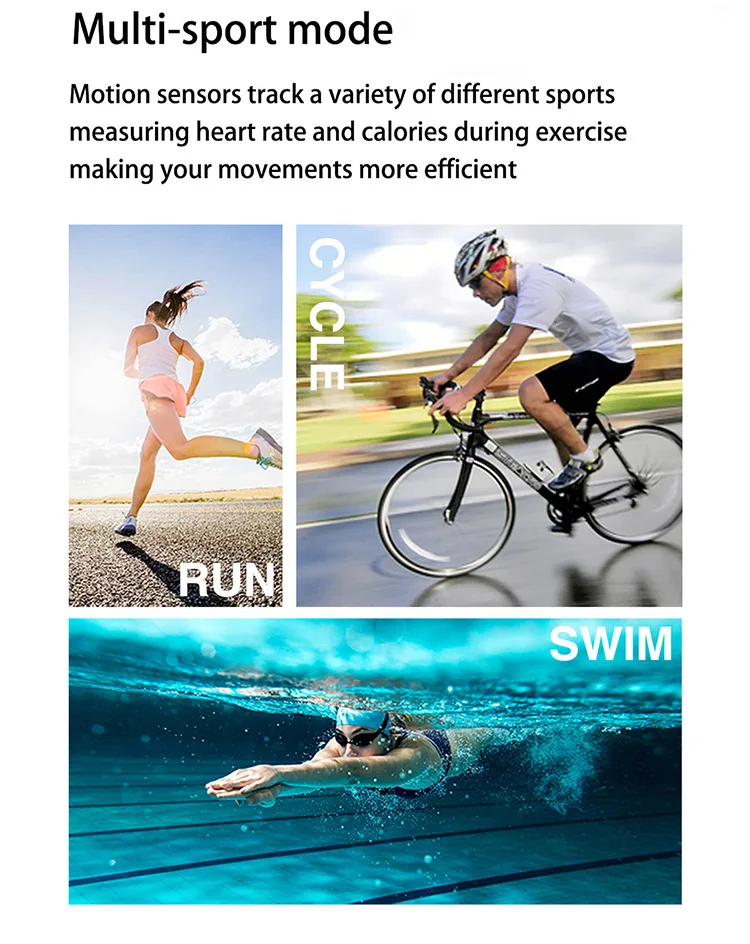 D13 Men's Watch 1.3 Inch TFT Screen Smart Watch Waterproof Women's Sport Bracelet Heart Rate Monitor Call Remind For IOS Android