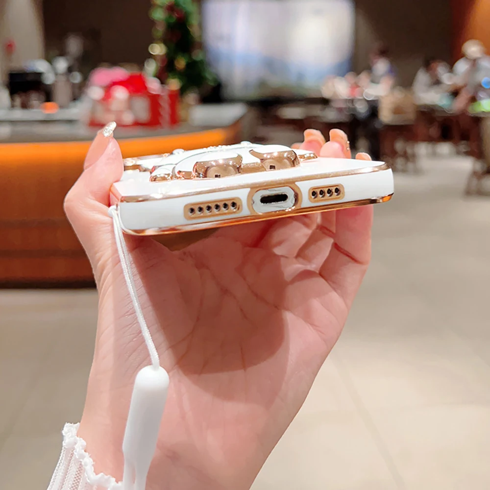 Handyhülle Mit Klappbarem Hasenhalter Und Galvanisierung_voghion.com