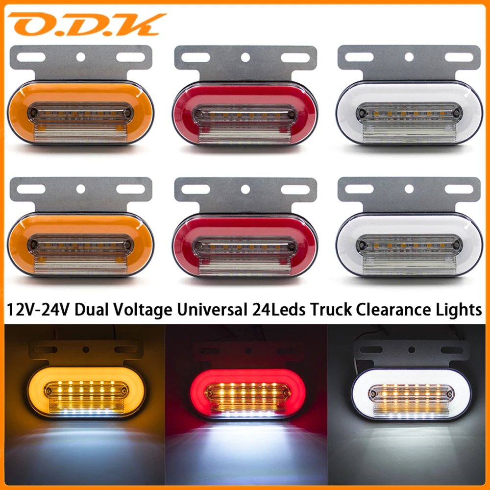 10 Luci Di Posizione Laterali LED Ambra Per Veicoli - Indicatori Di Ingombro 12V/24V Per Camion, Rimorchi E Furgoni