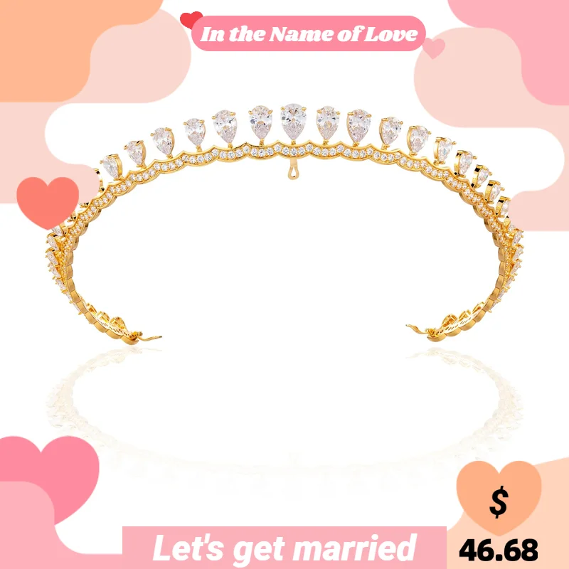 

HAIKE High Quality Zircon Jewelry High Grade Special Unforgettable Wedding Banquet Party Wedding Dress Headwear Crown for Women