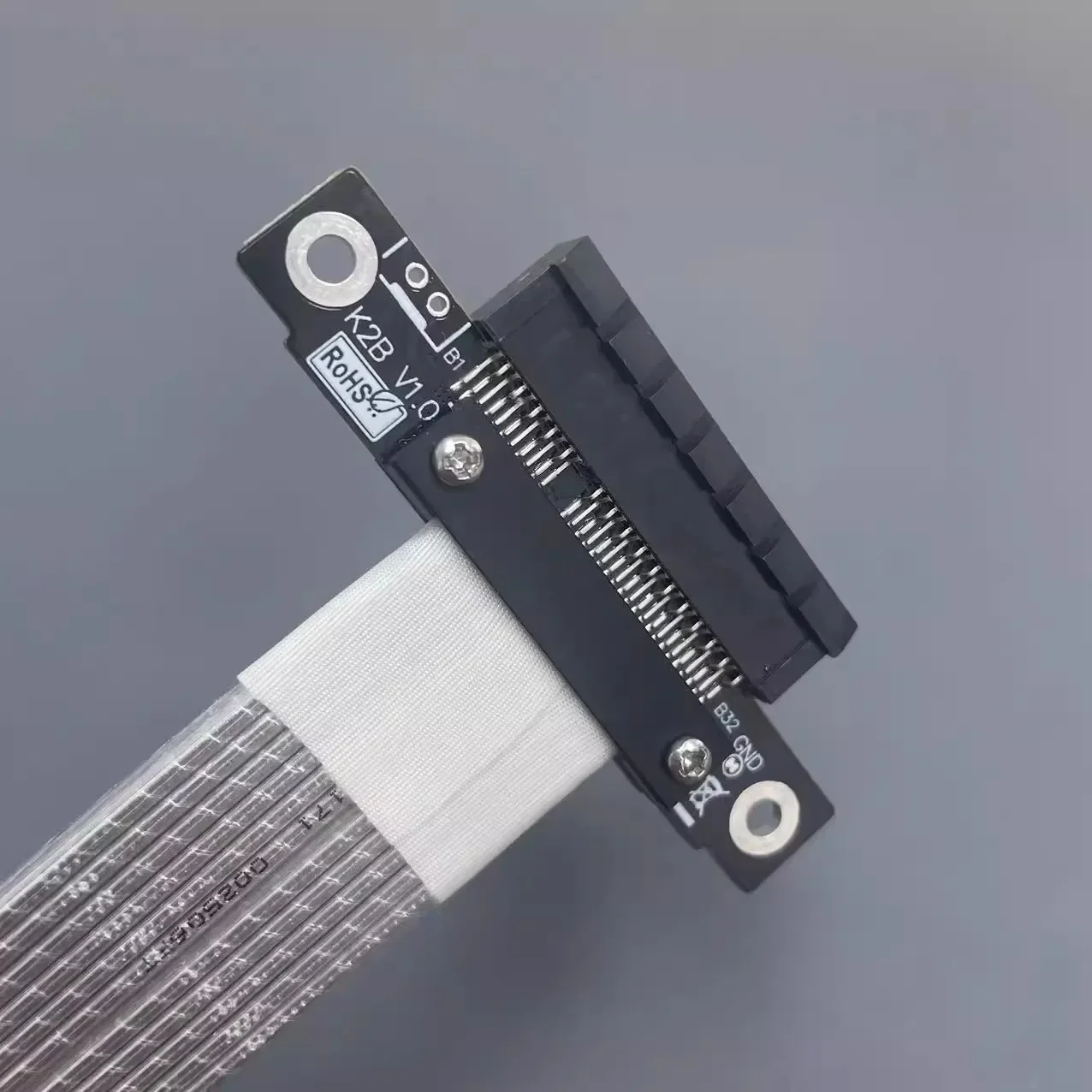 Cabo Riser Pcie x4 Ângulo Reto de 90 Graus Extensão Pcie 4.0x4 a x4 64gbps Cartão Riser Pci Express 4x Extensor de Fita Gpu - Imagem 5
