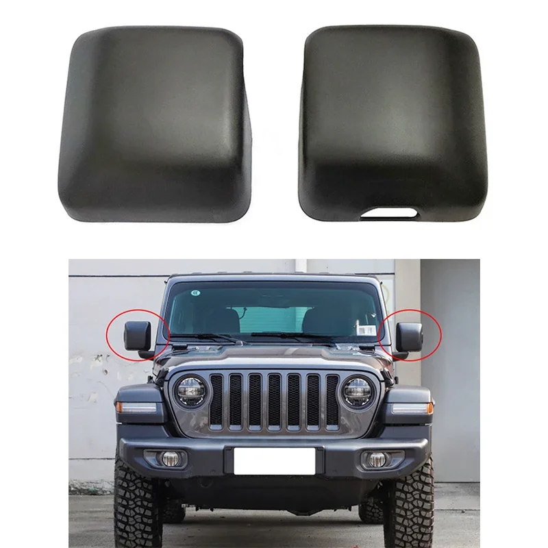 

Auto RearView Mirror Cover Shell Cap Housing with Turn Signal Light Hole For Jeep Wrangler JL 2018 2019 2020 2021