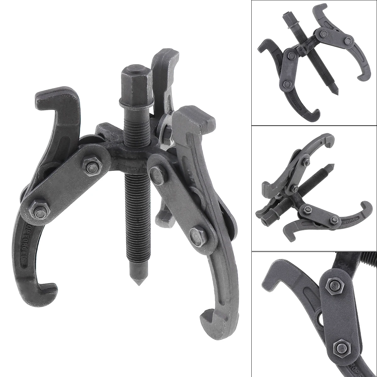 4 Inch Carbon Steel Two Holes Three Puller Separate Lifting Device Repair Auto Mechanic Bearing Puller Manual Tools Three Claws