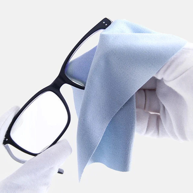 Limpiador de gafas de gamuza de alta calidad, paño de limpieza de
