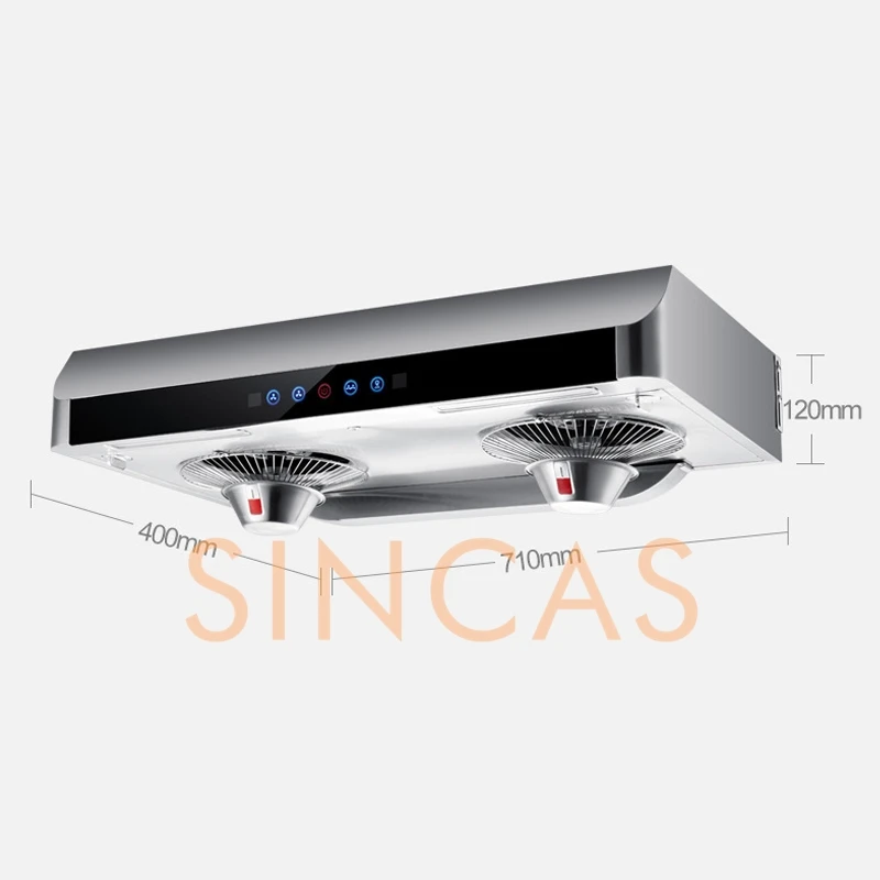 Ultrathin Range Hood For Kitchen Top Suction Dual Motor Strong Suction Force Kitchen Ventilator Energy Conservation Wide 710mm 6