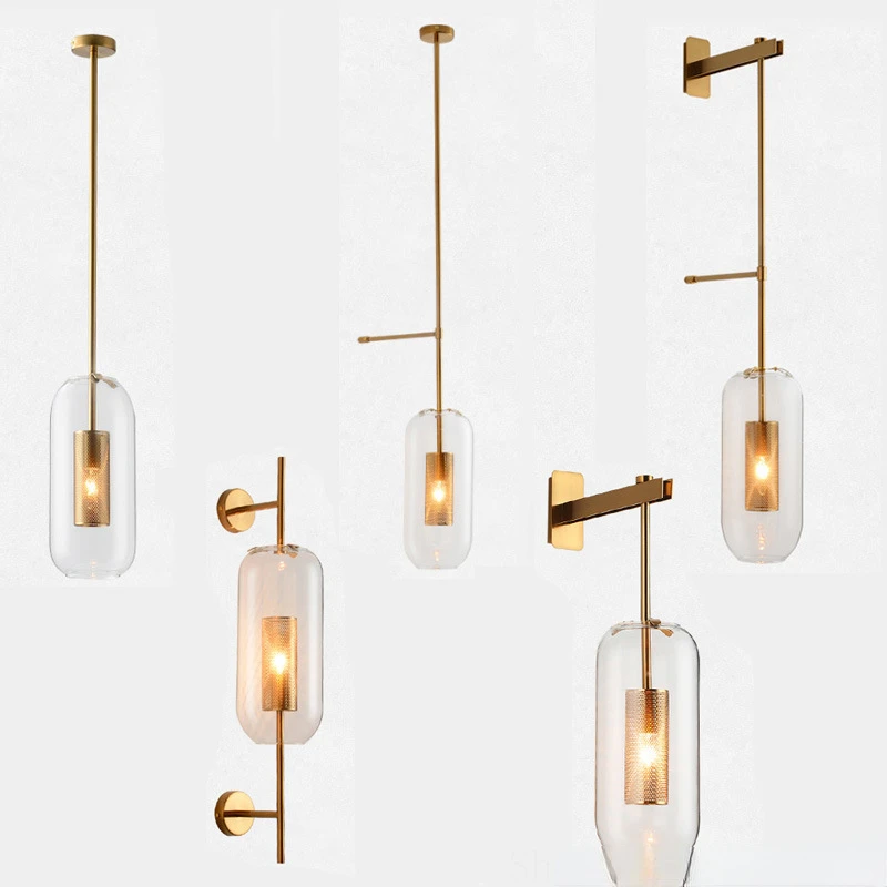 

Post-Modern Luxury Art Wall Lights Nordic Bedroom Bedside Wall Lamp Creative Minimalist Living Room Wall Sconce Led Light E27