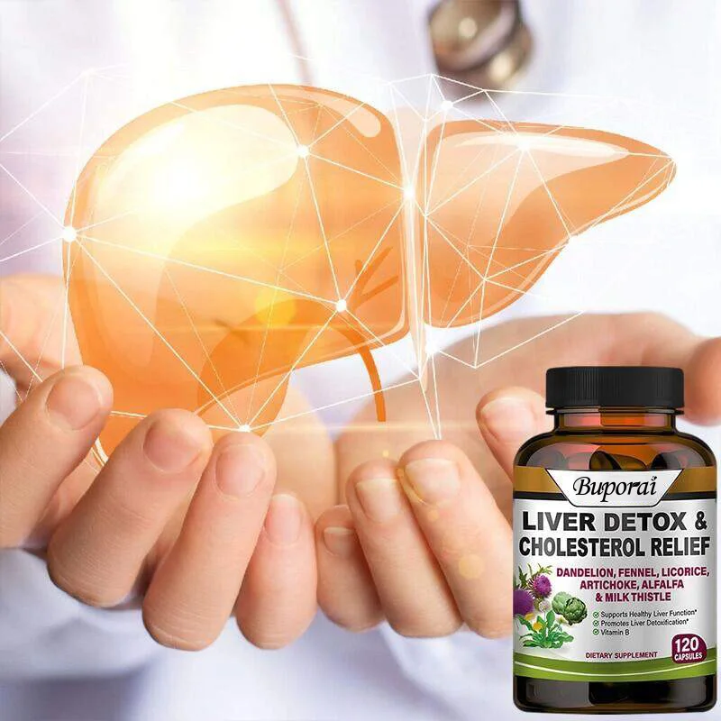Liver Capsules Alfalfa, Dandelion + Milk Thistle Liver Detox and Cleanse for Healthy Antioxidants and Detoxifiers