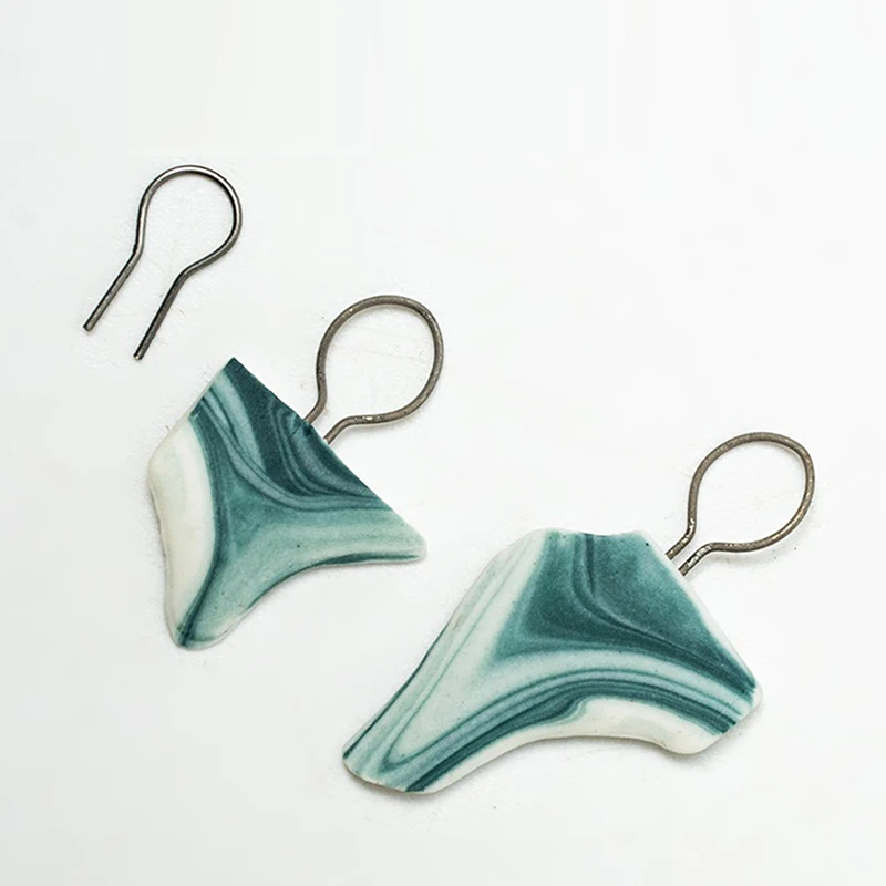 50/100PCS High Temperature Resistance Tungsten Wire Hanging Firing Hook Jump Rings Pottery Ornament Hanger Ring pottery tools tungsten wire jewelry hanging burning tool