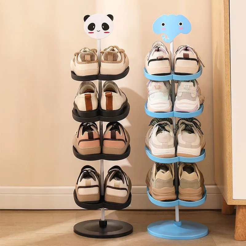 Cartoon Plastic Shoe Rack For Storing Multi-layer Household