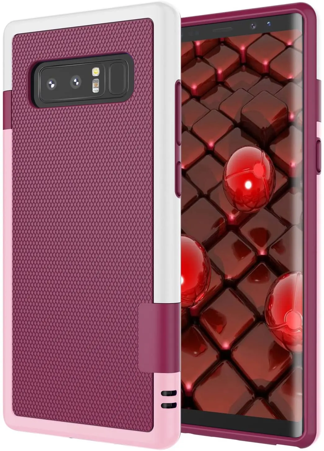 Custodia Galaxy Note 8, 3 Colori Slim Hybrid Robusto Morbido Tpu E Paraurti Rigido Per Pc Custodia Antiurto Galaxy Note 8 Nota 9 Nota 10 Plus