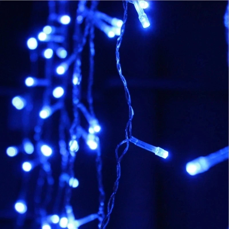 Christmas Garland LED Curtain Icicle String Light 220V 4.5m 100Leds Indoor Drop LED Party Garden Stage Outdoor Decorative Light