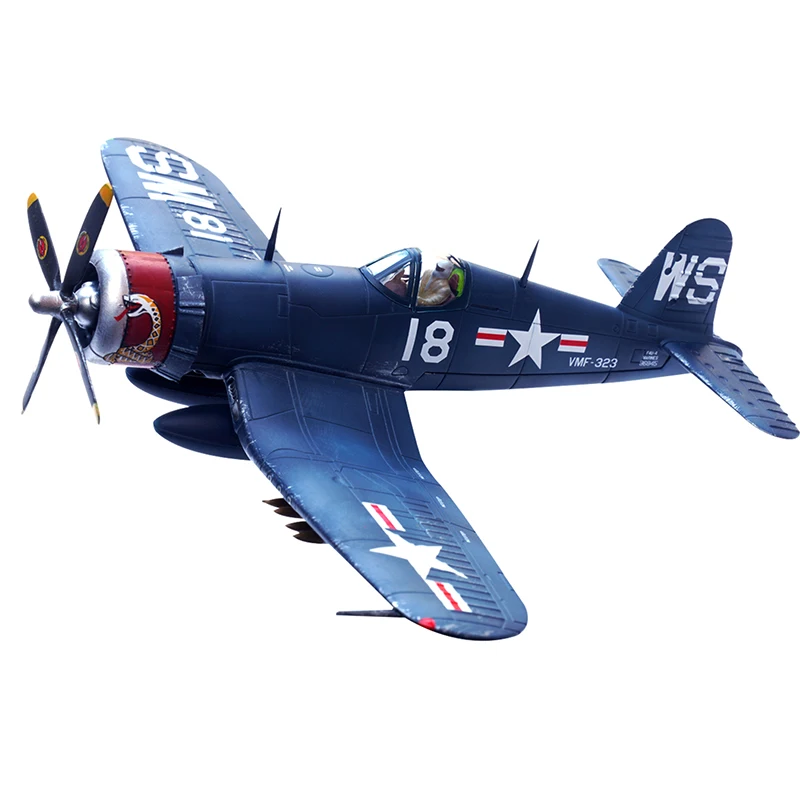 

1:72 Scale American F4U-4 Viking Fighter No. 323 Dead Sidewinder No. 18 Militarized Combat Aircraft Finished Model Toy Gift