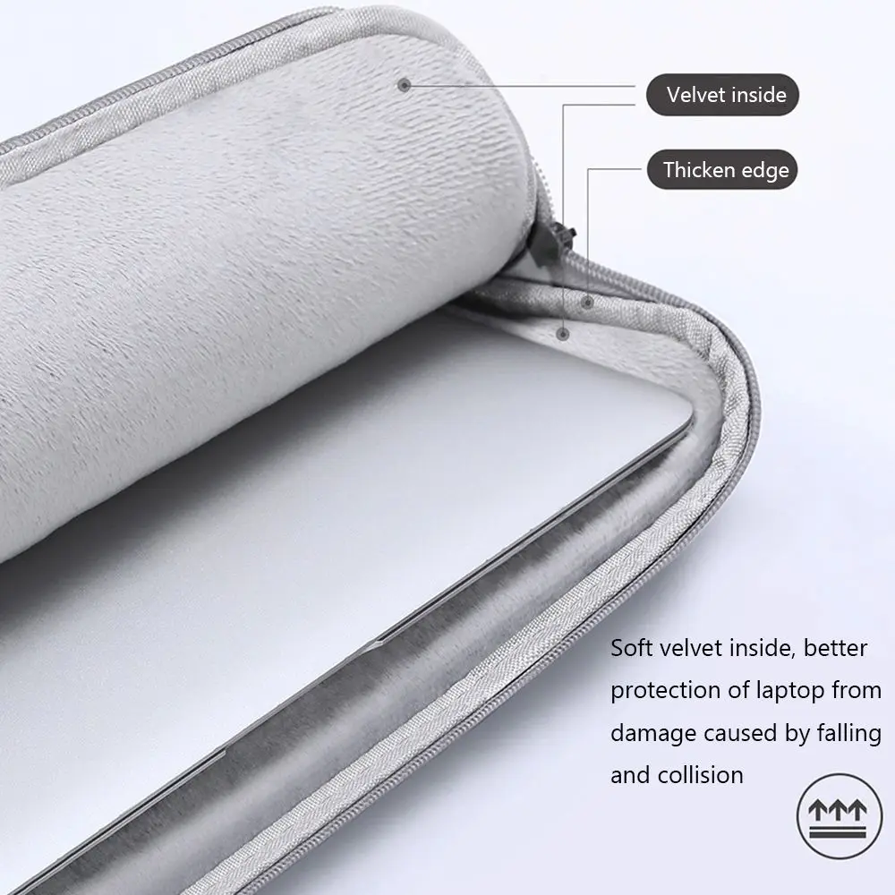 Soft Fashion PU Leather Shockproof Laptop Sleeve Case
