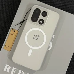Sleek Hard Matte MagSafe Case with Magnetic Grip for OnePlus 11 (White)