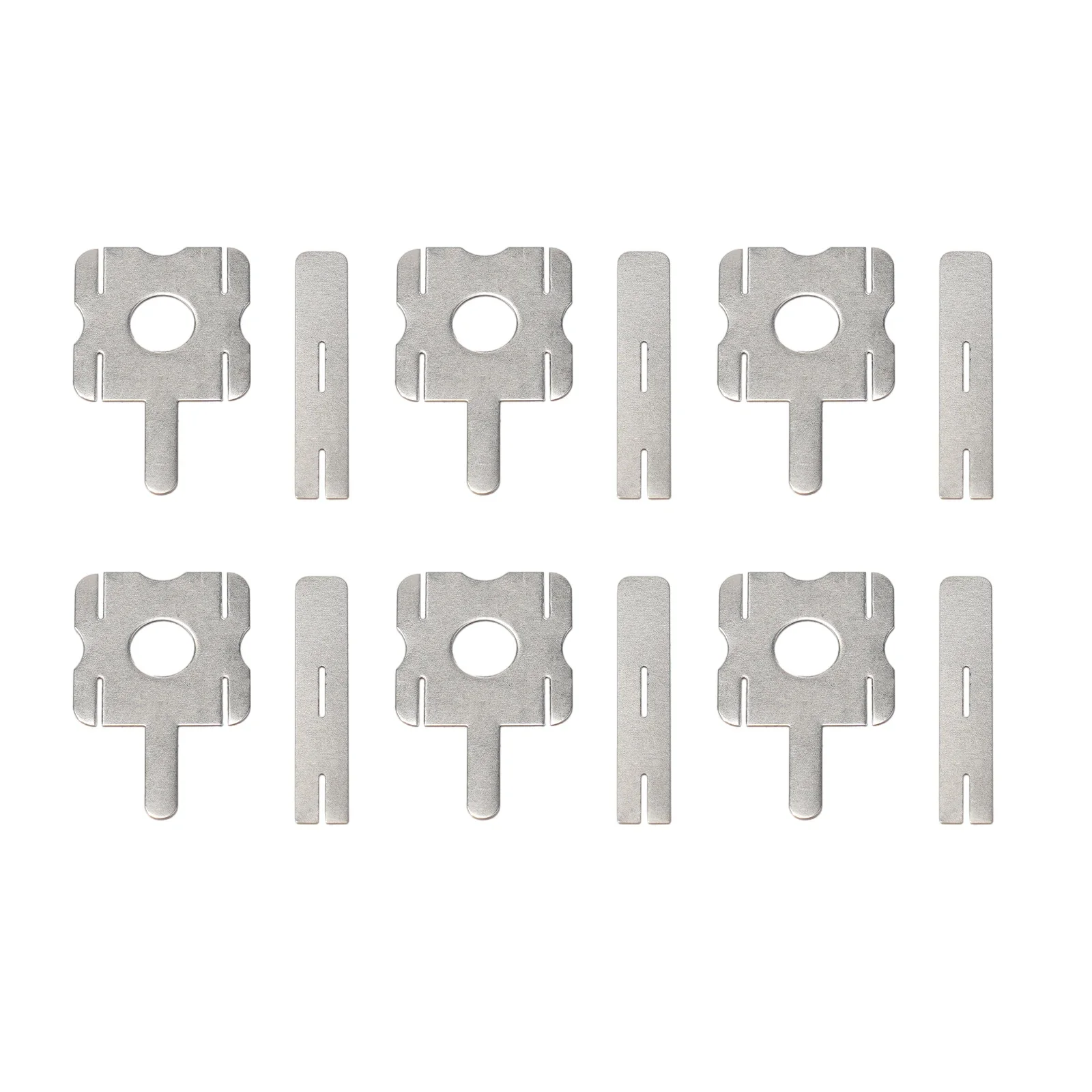 

Spot Welding Y-shaped Nickel Strip 5 Set(30PCS) Low Resistivity Nickel-plated Steel No Scratch Silver Practical