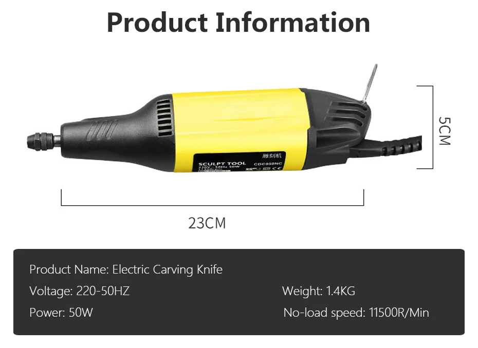 50W Woodworking Engraving Machine Set Woodworking Electric Carving Knife Chisel Knife Carving Chisel Wood Carving Tool With Box cnc wood router