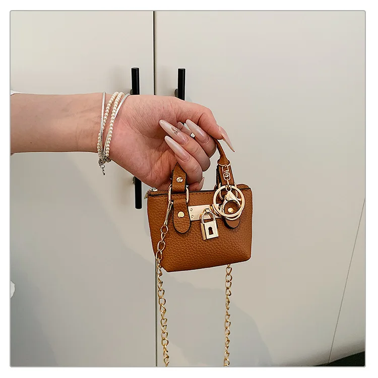 2026 Mädchen Handtasche Kleine Quadratische Tasche 2025 Sommer Neue Klassische Kinder Umhängetasche Schlüsselanhänger-Geldbörse – Detail 18
