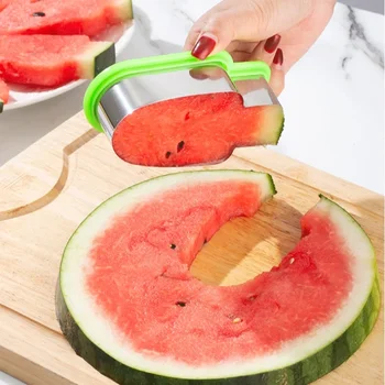 1pc Cute Tree Design taglierina per anguria utensili da taglio in acciaio inossidabile per cucina gadget per la casa affettatrice per frutta per insalata 1