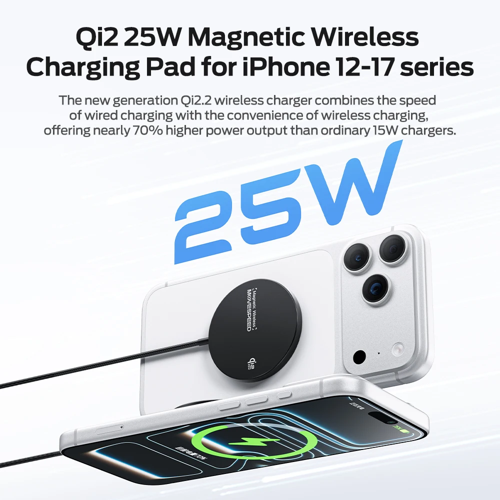 รูปสินค้า ชาร์จไร้สายเร็ว 25W สำหรับ iPhone