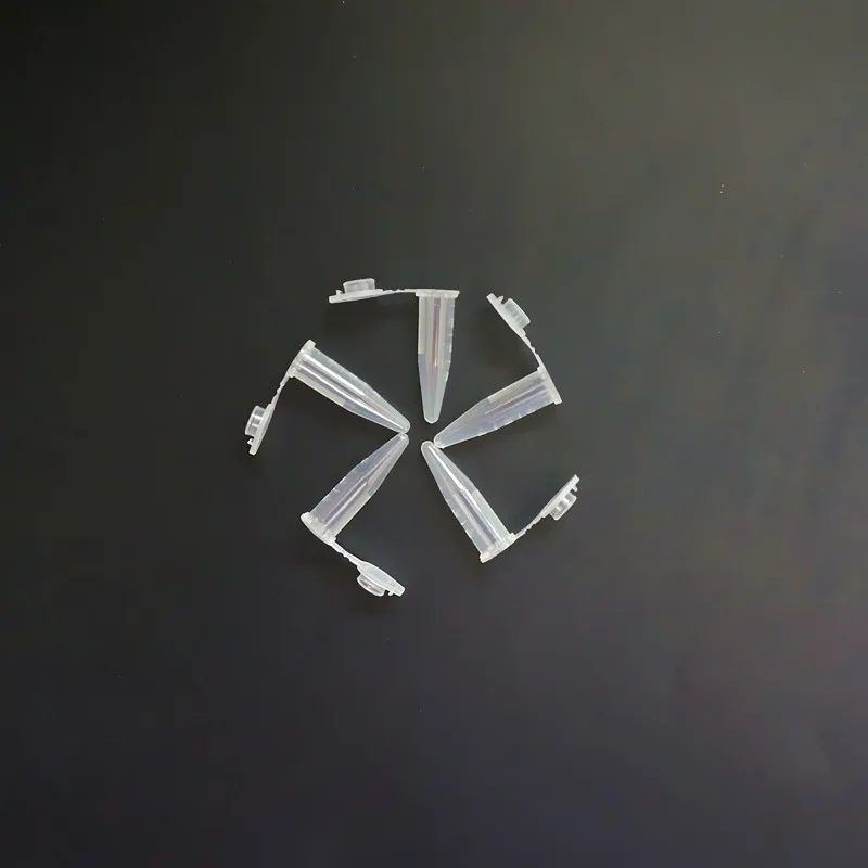 1000Pcs/Lot 0.5ml Laboratory Clear Mark Printed V-shape Scaled Plastic Centrifuge Tube