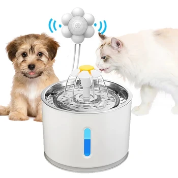 2370-29026f.jpg Automatic Home Pet Water Dispenser Motion Sensor Filter Fountain Universal Infrared USB Powered Detector Dog Cat Accessories