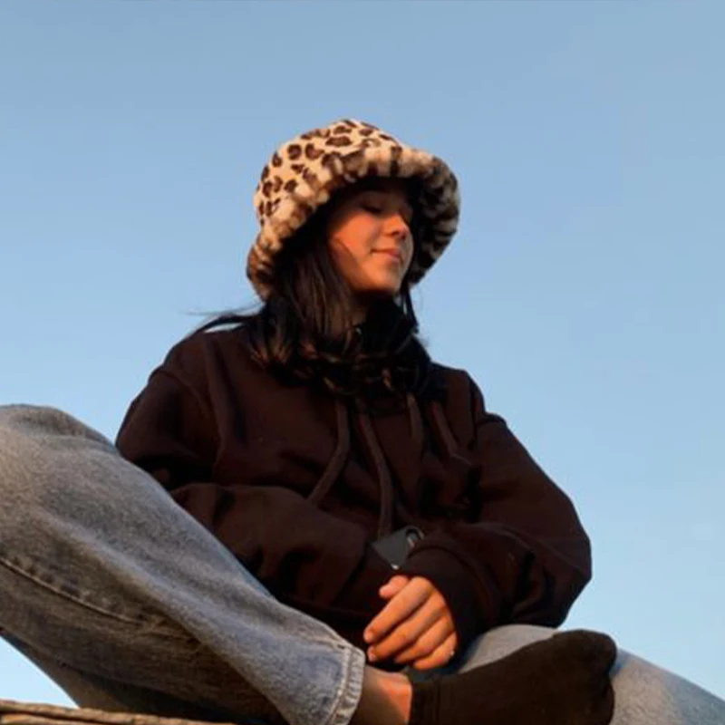 Fisherman Hat Bucket Hats Leopard Print Fisherman Hat