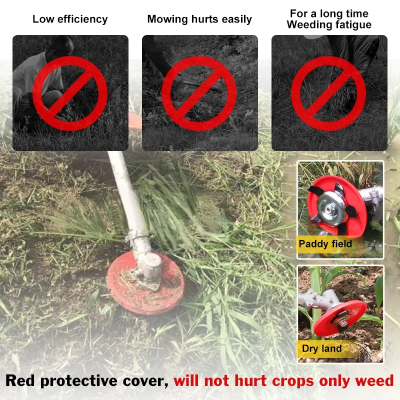Efficient Brush Cutter Blade Universal Amphibious Weeding Disc Strong Durable Trimmer For Garden Paddy Field Dry Land Lawn Mower lawn mower trimmer blade brush cutter accessories grass trimmer blade