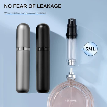 5ml Mini Bottom Filling Perfume Spray Dispenser Bottles Cosmetic Refillable Spray Atomizer Portable Liquid Container Bottles
