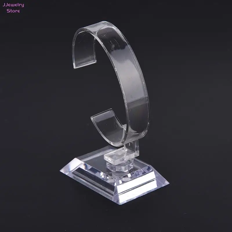 

10CM Plastic Wrist Watch Display Rack Holder Sale Show Case Stand Tool Clear Jewelry Packaging Watch Display Stand