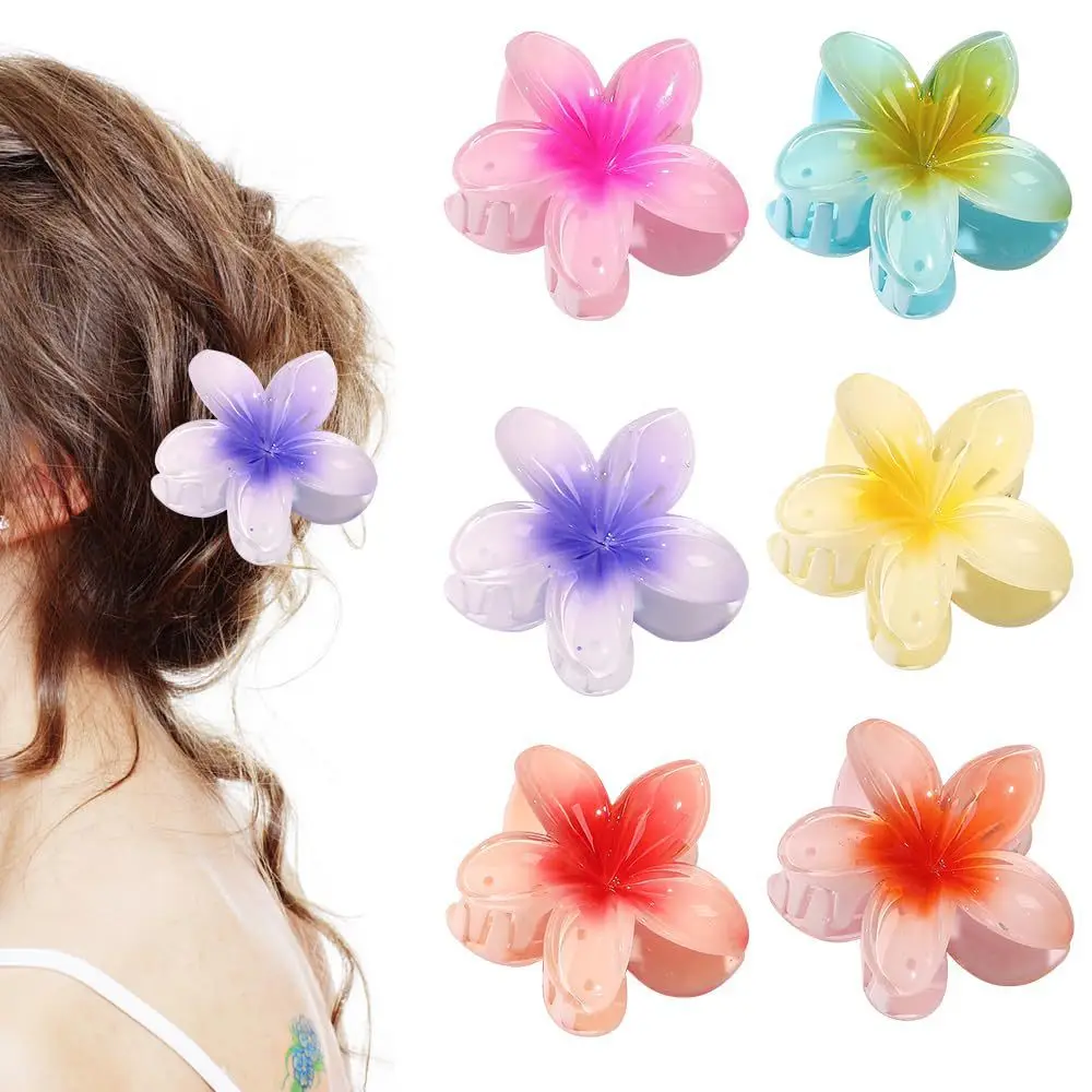 Tropical Flower Hair Clips - Bohemian Beach Hairpins