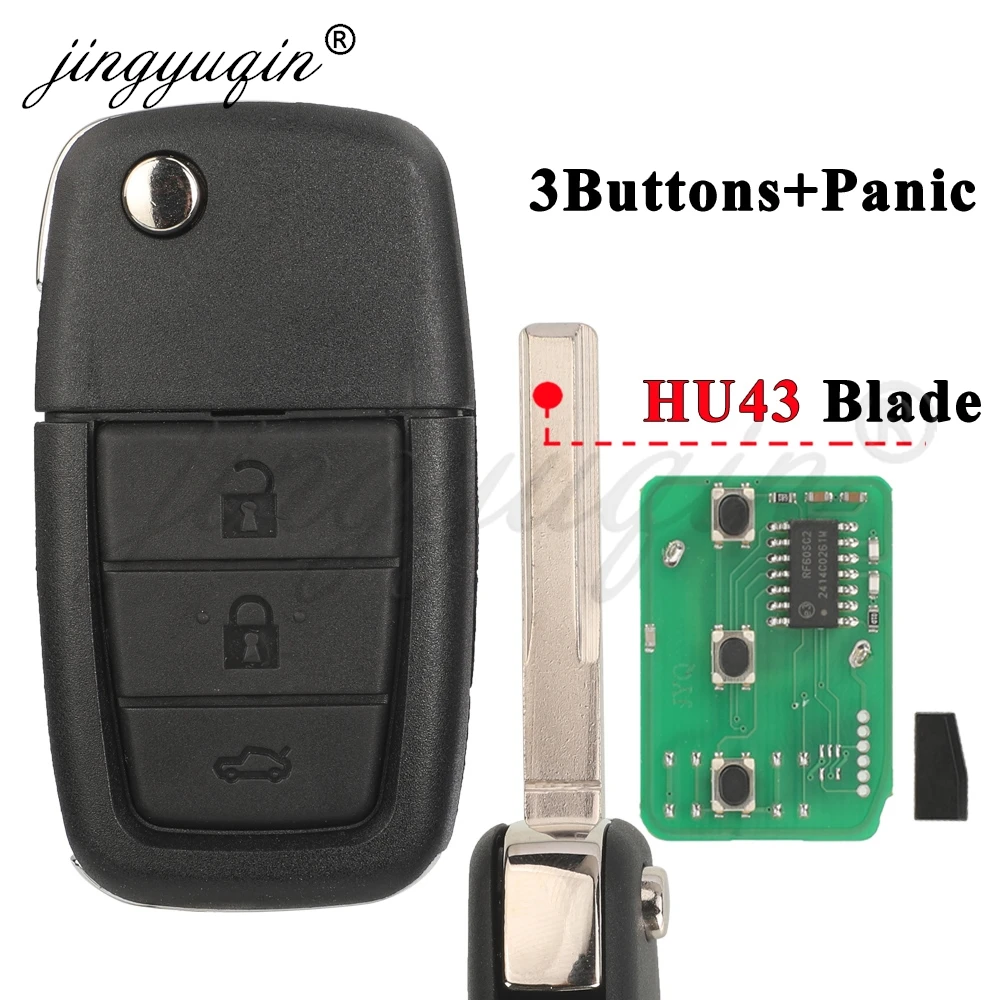 Jingyuqin 315/433 MHz ID46 Flip Remote Auto Schlüssel für Chevrolet Caprice Lumina Holden Commodore VE 2006-2013 – Detail 5