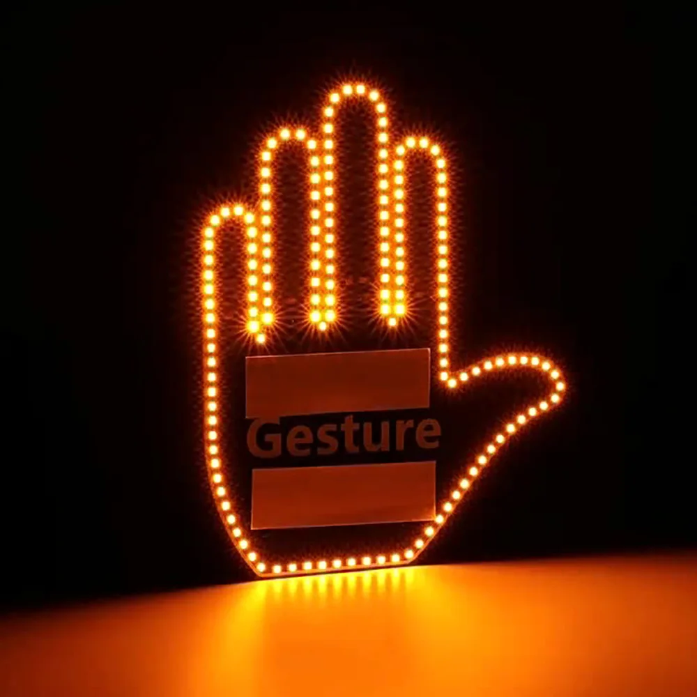 

Car Multifunctional Warning Light with Gesture Control and Strobe Flashing for Emergency Situation