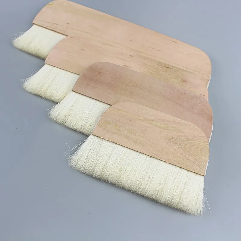 Large Brush Wall Paint Brush Bristles Row Brush Art Brush Wooden Cleaning Brush Acrylic Paint Art Supplies 2