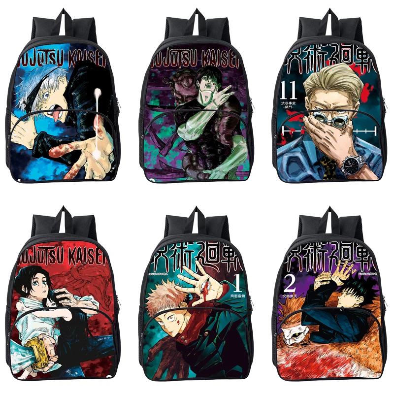 

2022 Sac A Dos Mochila 3D Jujutsu Kaisen Backpacks Anime Children Yuji Itadori School Bags for Kids Canvas Backpack Women 16Inch