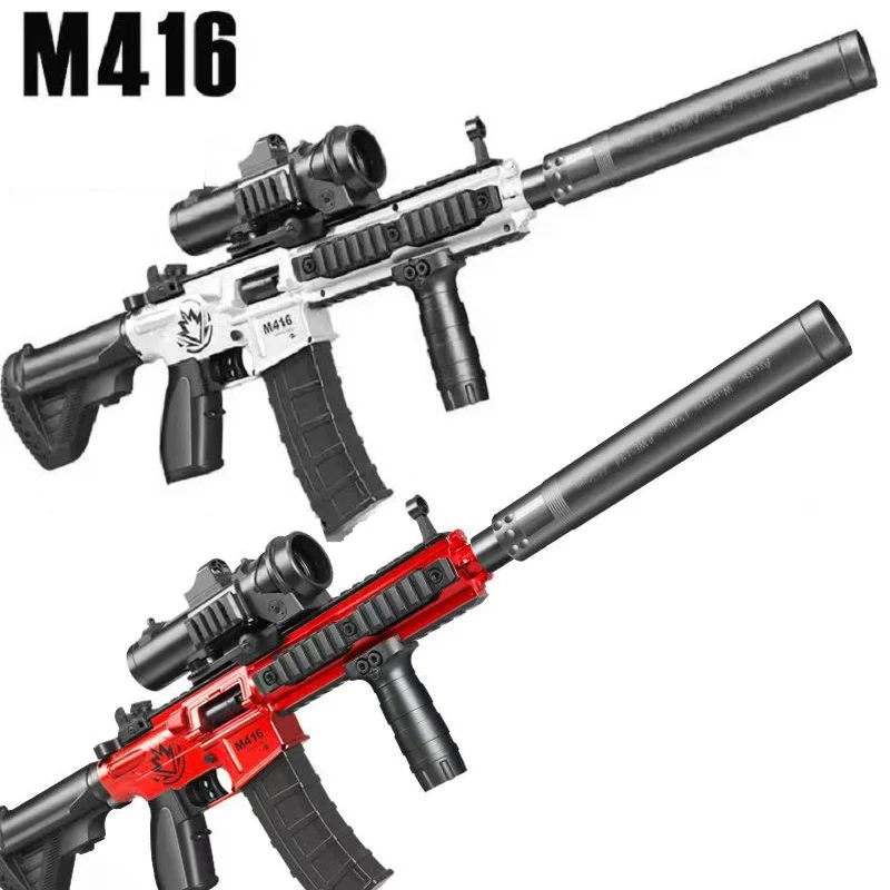 M416 автоматический мягкий пистолет для стрельбы от детей, механическое оружие для непрерывного стрельбы, игрушечное оружие для мальчиков, CS файтинг, подарок