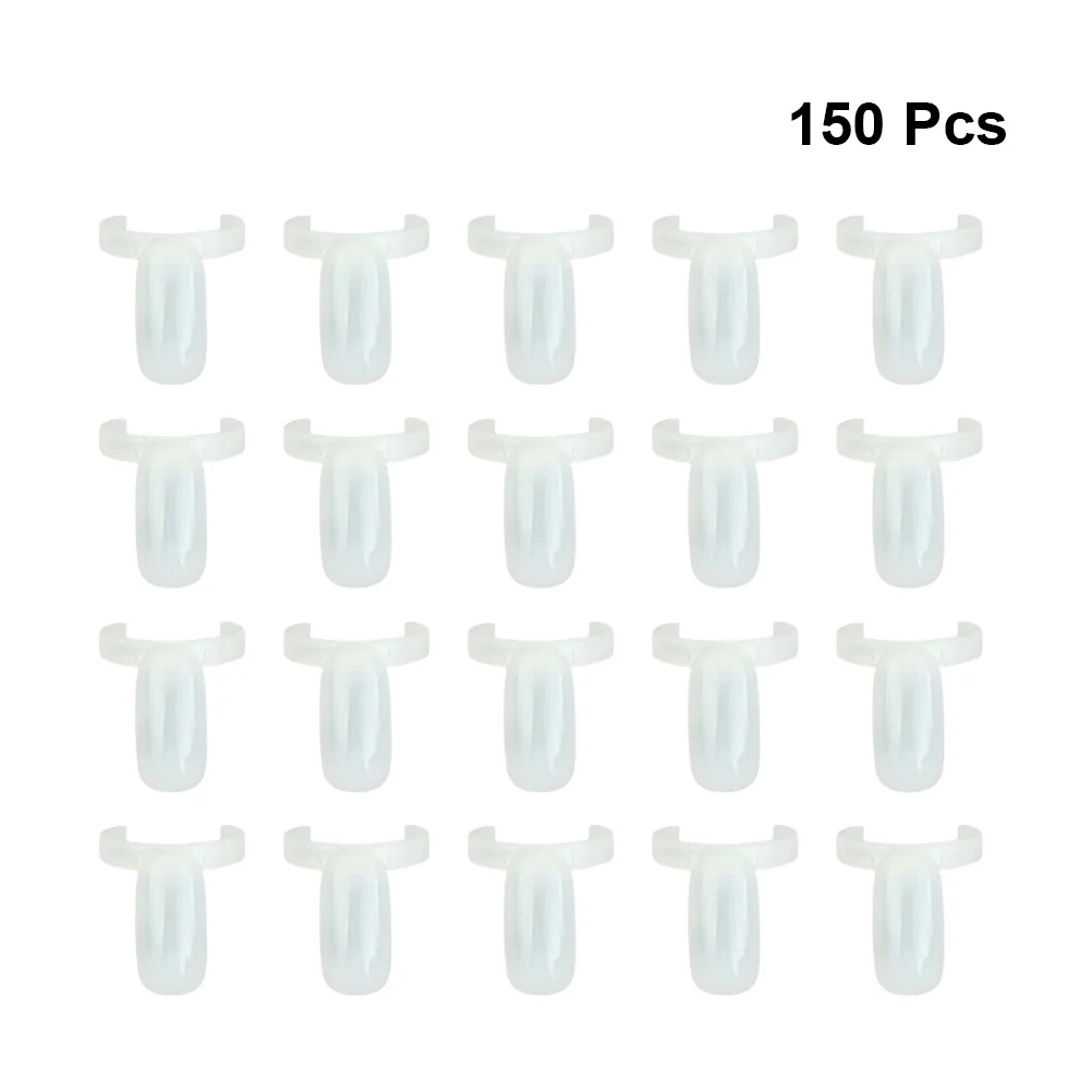 150pcs Nail Nail Tool Nail Display Board for Nail Salon (White) nail boards display ring for nail 2