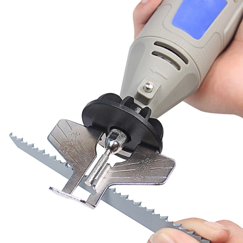 Chain Sharpening Attachment Rotary Power Drill Hand Sharpener Adapter Tool