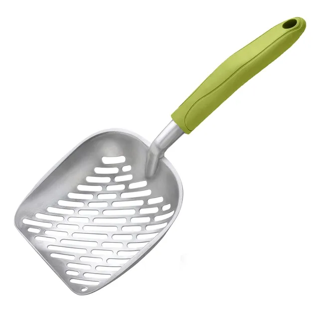 Pet Cat Waste Shovel Long Handle Stainless Steel Metal Shovel Litter Filter Garbage Sand Scoop Pet Cleaning Tool Cat Supplies 5