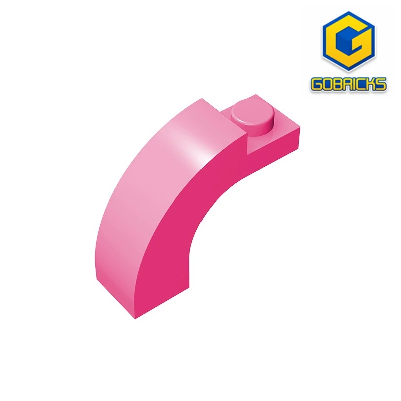 Gobricks GDS-719 BRICK W. BOW 1X1X2 kompatibel mit Lego 6005 92903, DIY-Lernbausteinen für Kinder, technisch